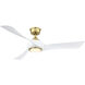 Wrap Custom Matte White 23.98 inch Each Fan Blades in 48